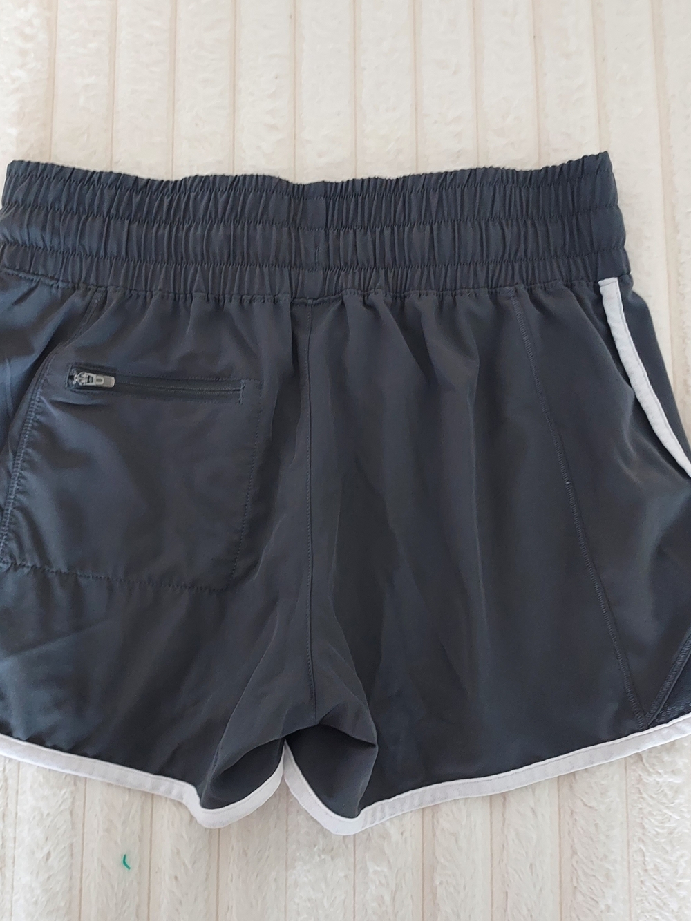 Reebok Black Athletic Shorts with White Trim - Picture 2 of 3